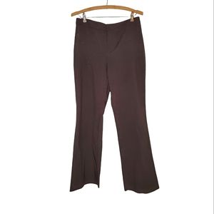Straight and Simple - Dark Brown Synthetic Trouser Pants